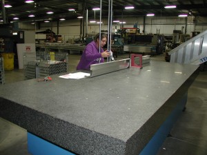 Granite inspection table